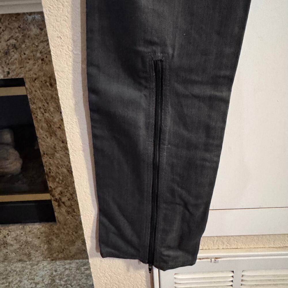 J.Lindeberg Mens Jeans 34x34 Jay Grey Denim Straight Leg Pants Zip Accent — image 6 of 8